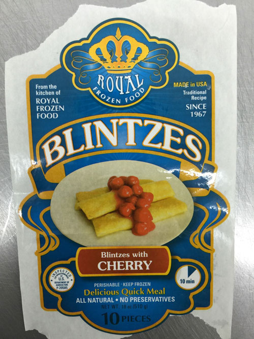 Royal Frozen Food Recalls Blintzes Due to Undeclared Milk